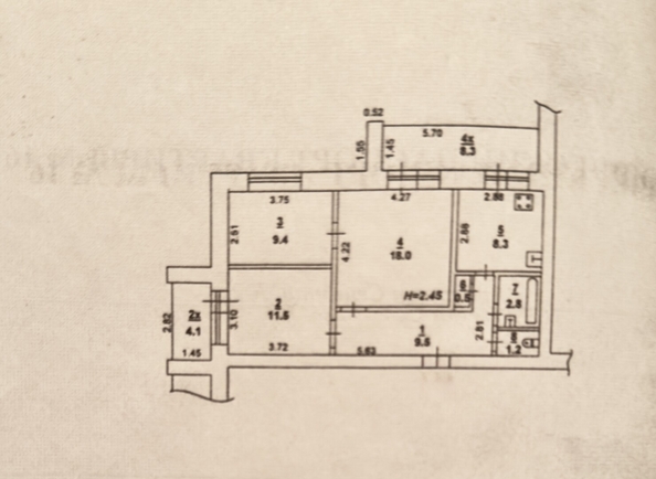 
  Продается 3-комн. квартира 67.5 м². Фото 30.