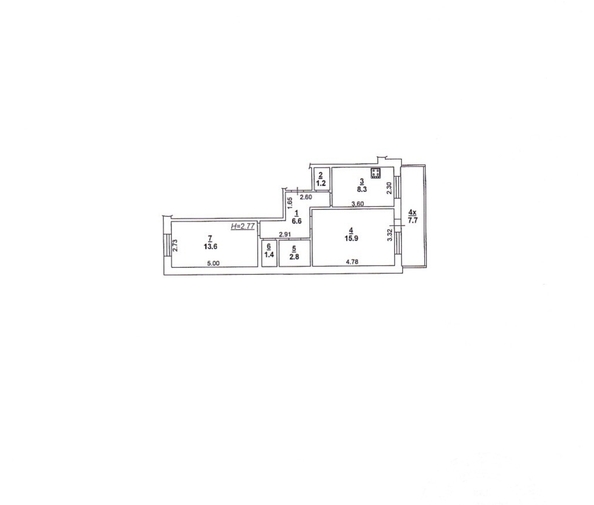 
  Продается 2-комн. квартира 60 м². Фото 11.