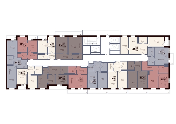 
  Продается 1-комн. квартира 31.15 м², в ЖК Академия, 2 этап. Фото 2.