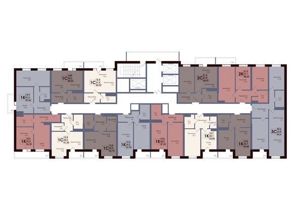 
  Продается 1-комн. квартира 37.95 м², в ЖК Академия, 2 этап. Фото 2.