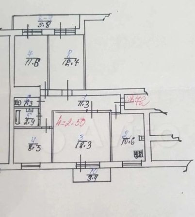 
  Продается 4-комн. квартира 77 м². Фото 1.