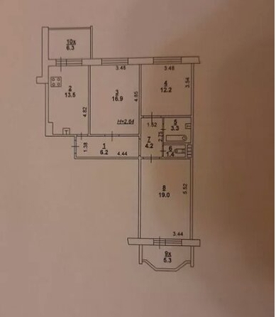 
  Продается 3-комн. квартира 90 м². Фото 11.