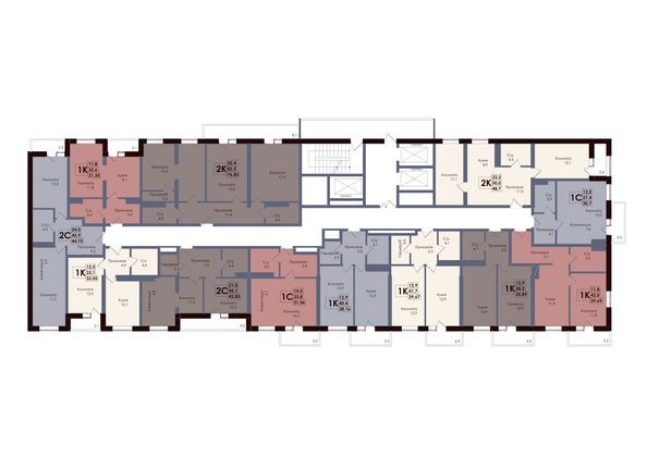 
  Продается 1-комн. квартира 31.35 м², в ЖК Академия, 2 этап. Фото 2.