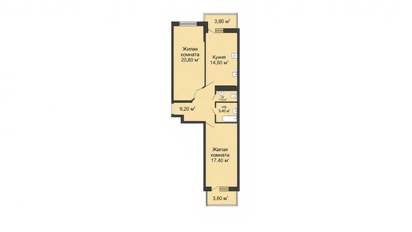 
  Продается 2-комн. квартира 70.1 м². Фото 10.