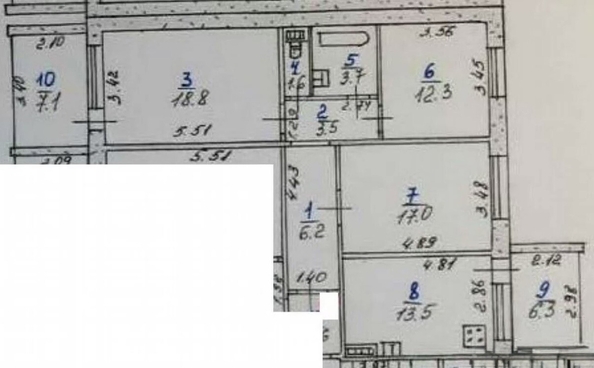 
  Продается 3-комн. квартира 84.4 м². Фото 11.
