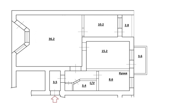 
  Продается 3-комн. квартира 80 м². Фото 16.