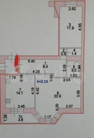 
  Продается 2-комн. квартира 63 м². Фото 21.