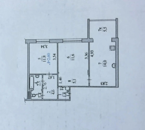 
  Продается 2-комн. квартира 61 м². Фото 15.