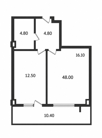 
  Продается 2-комн. квартира 48 м². Фото 25.
