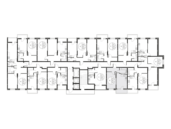 
  Продается 2-комн. квартира 39.2 м², в ЖК Панорама на Театральном, литера 1. Фото 2.