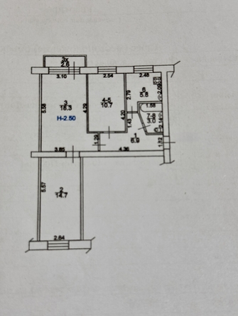 
  Продается 3-комн. квартира 64 м². Фото 10.