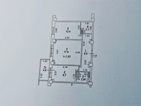 
  Продается 2-комн. квартира 55.8 м². Фото 17.