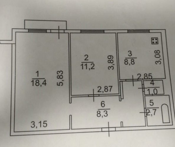 
  Продается 2-комн. квартира 50.4 м². Фото 16.