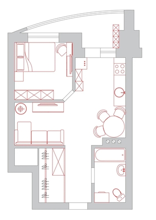 
  Продается 2-комн. квартира 45 м². Фото 21.