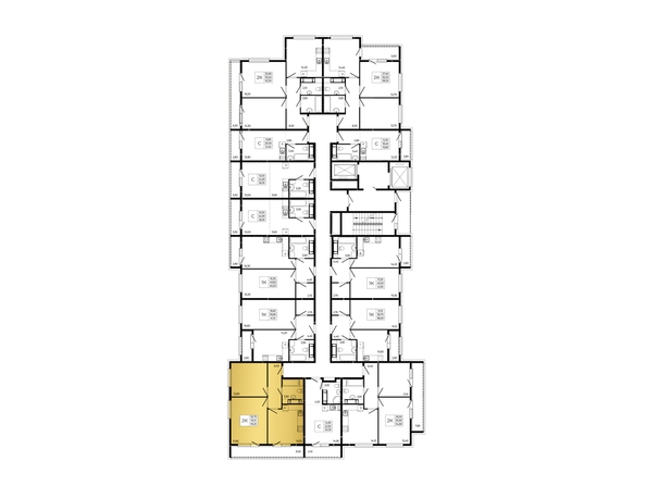 
  Продается 2-комн. квартира 59.25 м², в ЖК ПРИТЯЖЕНИЕ, литер 3. Фото 1.