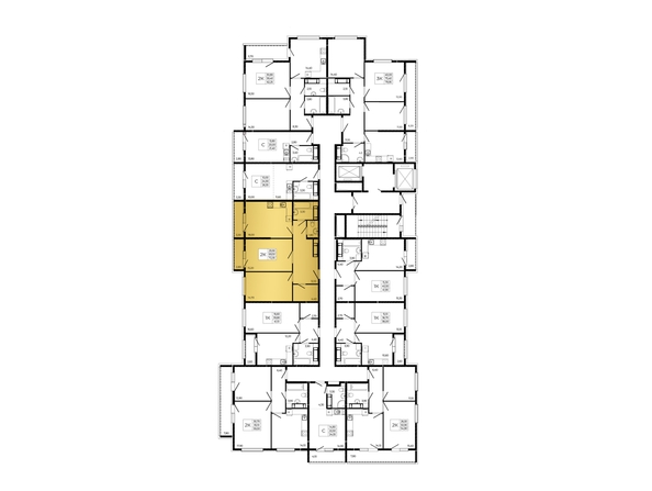 
  Продается 2-комн. квартира 72.55 м², в ЖК ПРИТЯЖЕНИЕ, литер 3. Фото 1.