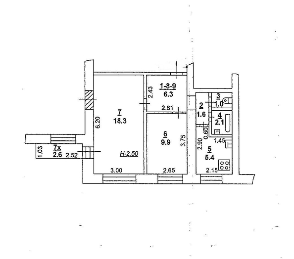 
  Продается 2-комн. квартира 48 м². Фото 14.