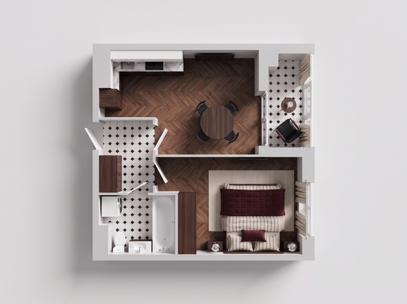 
  Продается 1-комн. квартира 35.9 м², в ЖК Эстет, литер 46.2. Фото 3.