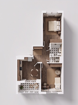 
  Продается 2-комн. квартира 64.2 м², в ЖК Эстет, литер 46.2. Фото 3.