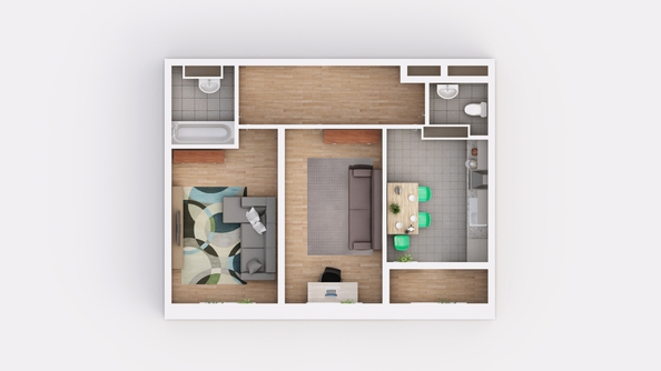 
  Продается 2-комн. квартира 70.7 м², в ЖК Фрейм, 11В. Фото 1.