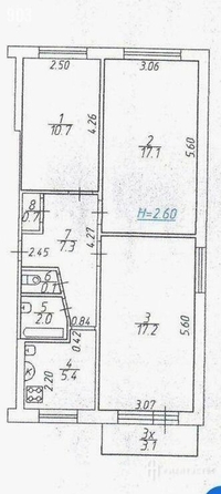 
   Продам 3-комнатную, 62 м², Штахановского ул, 13

. Фото 1.