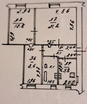 
   Продам 3-комнатную, 59 м², Клубная ул, 1

. Фото 1.