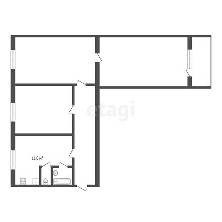 
   Продам 3-комнатную, 65 м², Лелюшенко ул, 3/2

. Фото 1.