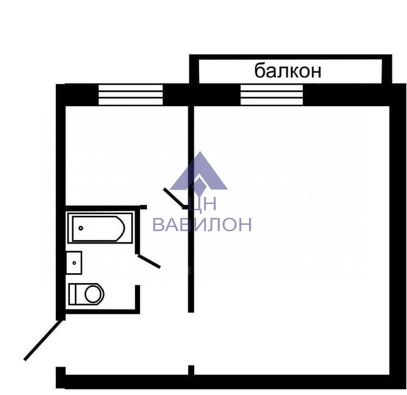 
   Продам 1-комнатную, 31.4 м², 

. Фото 1.