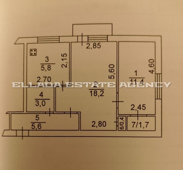 
   Продам 2-комнатную, 46.1 м², 0-я Линия (Труд тер. ДНТ) ул, 7

. Фото 1.