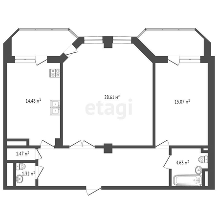 
   Продам 3-комнатную, 100 м², Краснофлотский пер, 22

. Фото 1.