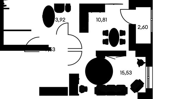 
   Продам 1-комнатную, 40.58 м², Культура, дом 2

. Фото 1.