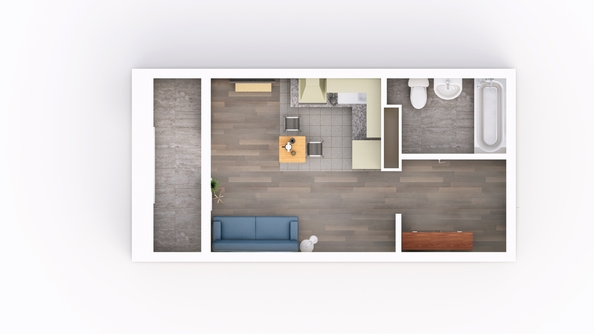 
   Продам студию, 27.36 м², Frame (Фрейм), 11Б

. Фото 2.