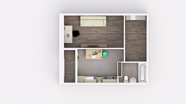 
  Продается 1-комн. квартира 37.96 м², в ЖК Фрейм, 11А. Фото 2.