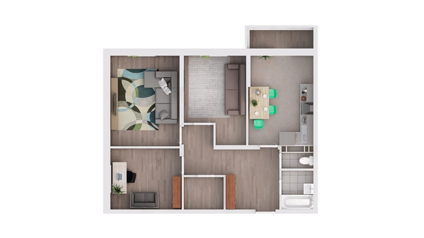 
   Продам 3-комнатную, 80.3 м², Gray (Грэй), кв-л 11-2

. Фото 2.