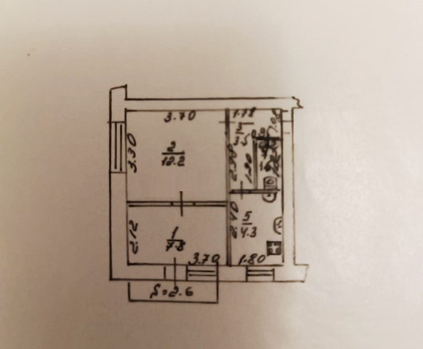 
   Продам 2-комнатную, 33 м², Симферопольская ул, 66

. Фото 9.