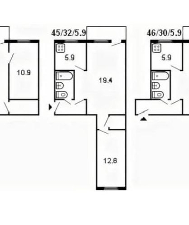 
   Продам 2-комнатную, 45 м², 2-я Краснодарская ул, 90

. Фото 9.