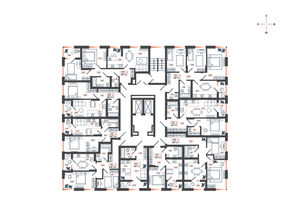 
  Продается 2-комн. квартира 44.48 м², в ЖК Темп, дом 2. Фото 1.