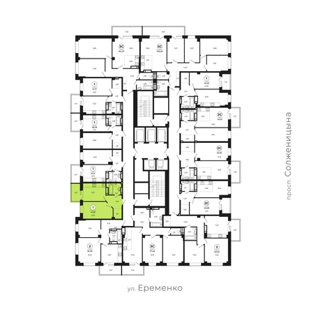 
   Продам 1-комнатную, 41.32 м², Сокольники, литера 8

. Фото 1.