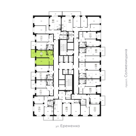 
   Продам 1-комнатную, 38.19 м², Сокольники, литера 8

. Фото 2.