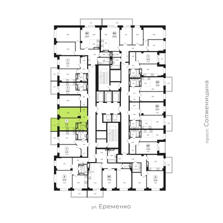 
   Продам 1-комнатную, 36.85 м², Сокольники, литера 8

. Фото 1.