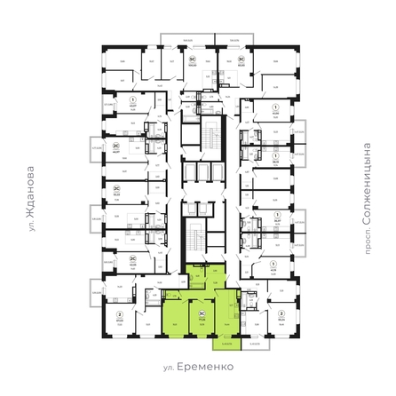 
   Продам 3-комнатную, 77.26 м², Сокольники, литера 10

. Фото 1.