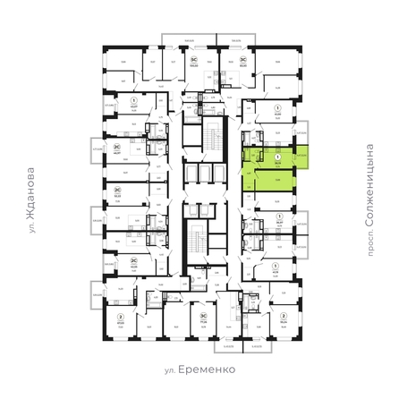 
   Продам 1-комнатную, 38.19 м², Сокольники, литера 10

. Фото 3.