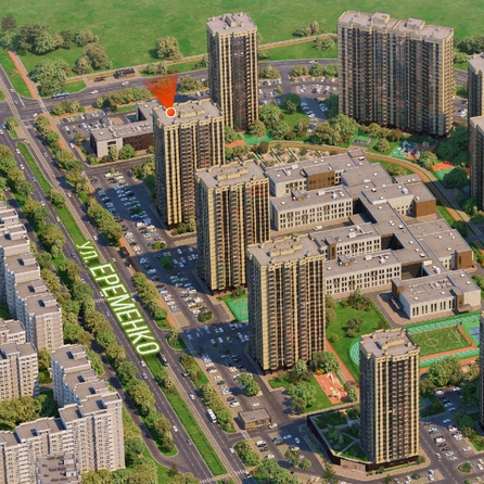 
  Продается 2-комн. квартира, 42.38 м², ЖК Сокольники, литера 10
. Фото 3.