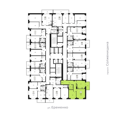 
   Продам 2-комнатную, 66.8 м², Сокольники, литера 9

. Фото 2.