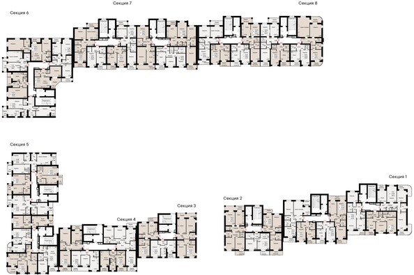 
   Продам 3-комнатную, 87.78 м², Курортный квартал Ривьера, дом 1

. Фото 1.