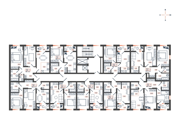 
  Продается 2-комн. квартира 38.44 м², в ЖК Темп, дом 1. Фото 32.