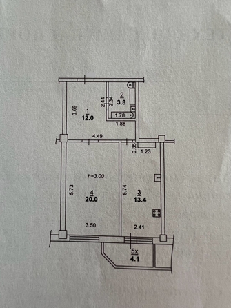 
   Продам 1-комнатную, 53.3 м², 26-го Июня ул, 20

. Фото 13.