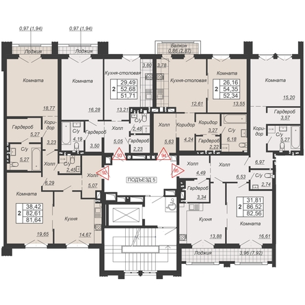 
  Продается 1-комн. квартира, 52.34 м², ЖК Дом-резиденция Собрание
. Фото 1.