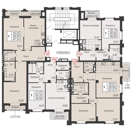 
  Продается 1-комн. квартира, 59.68 м², ЖК Дом-резиденция Собрание
. Фото 2.