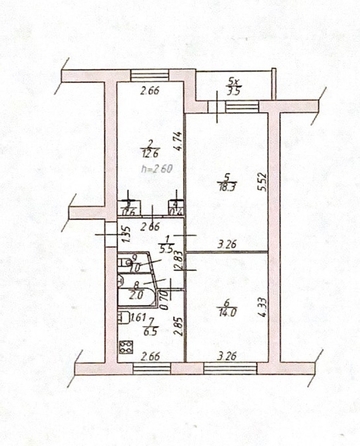 
   Продам 3-комнатную, 63.4 м², Дачная ул, 14

. Фото 9.